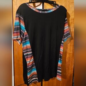 Striped Multicolor Women's Top Crazy Train 2xl